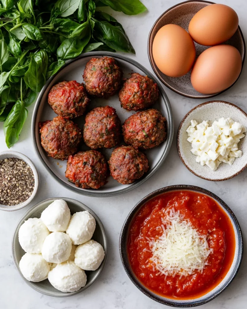 Mozzarella Stuffed Meatballs