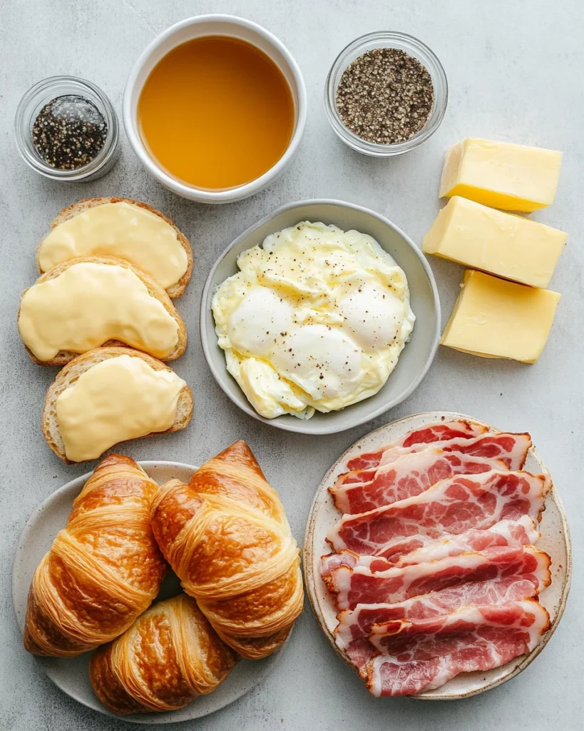 Killer Maple Mustard Croissant Breakfast Sandwiches