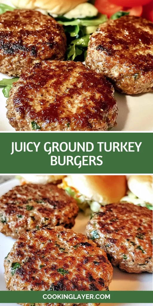 Juicy Ground Turkey Burgers
