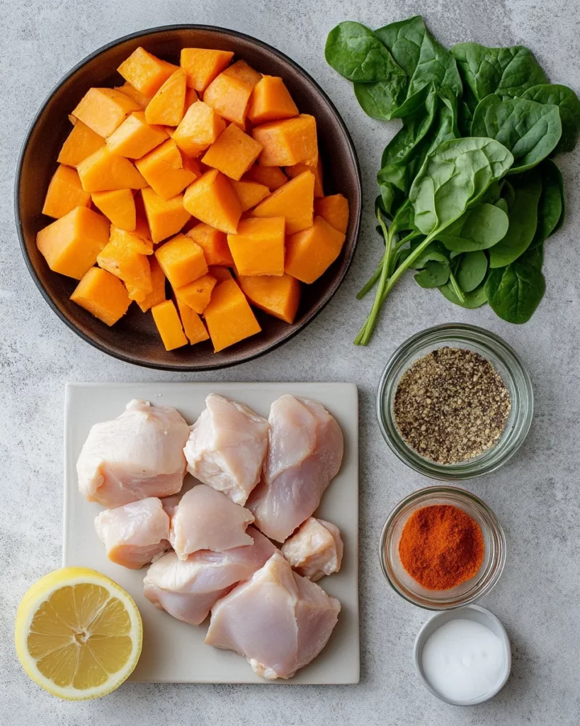 one-pan chicken and sweet potato skillet