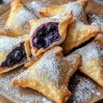 Air Fryer Blueberry Cheesecake Wontons
