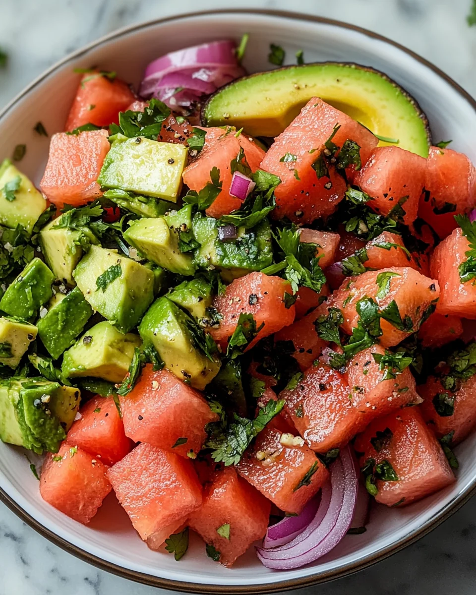 Avocado Watermelon Salad: Refreshing & Easy Recipe Here!