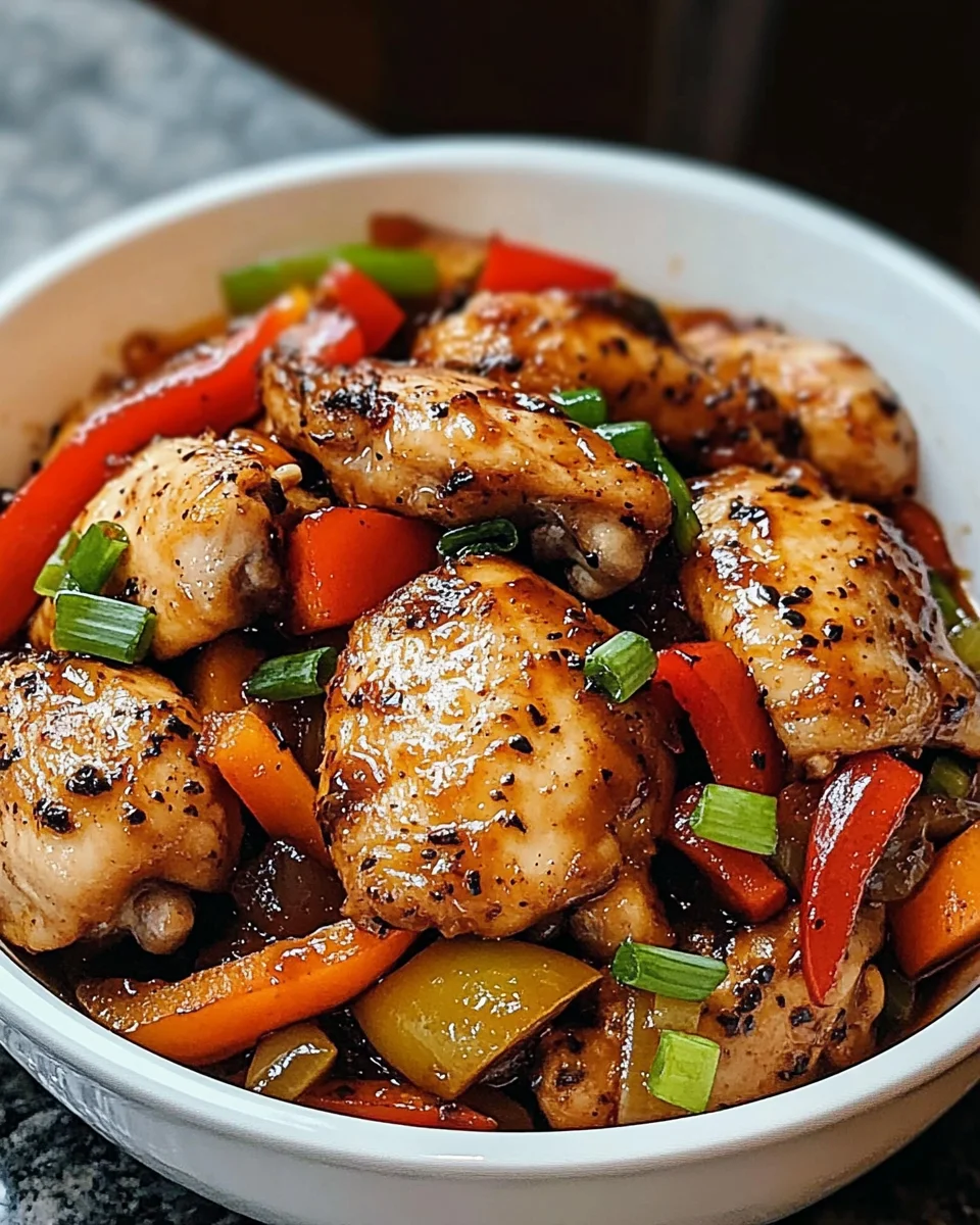 Black Pepper Chicken Dish: A Flavorful Dinner Delight!