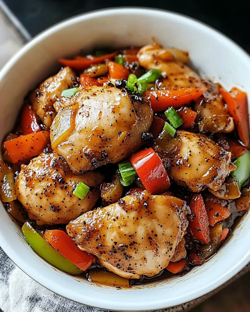 Black Pepper Chicken Dish