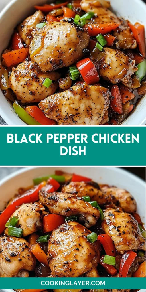 Black Pepper Chicken Dish