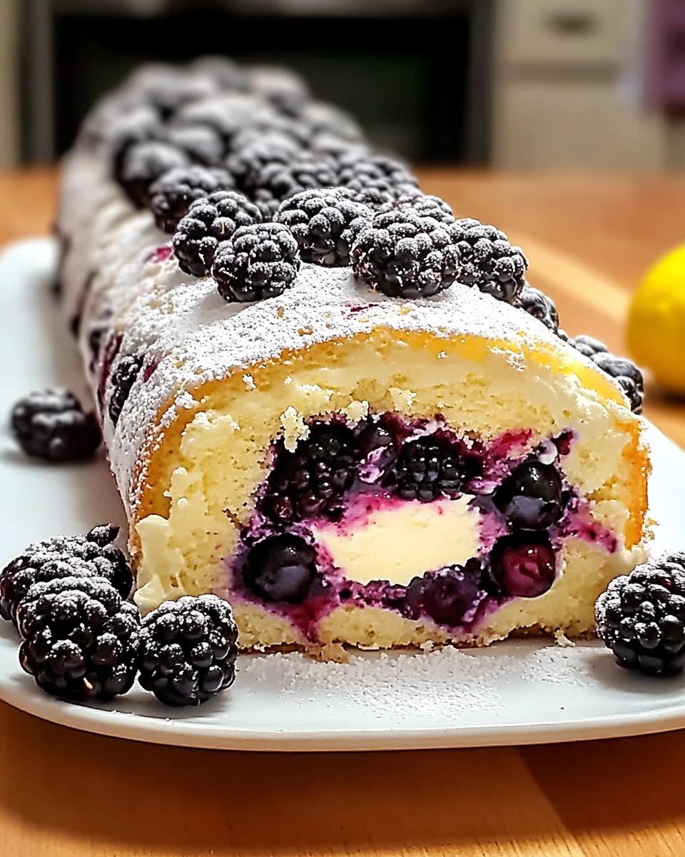 Blackberry Lemon Cake Roll: A Delicious Dessert Recipe