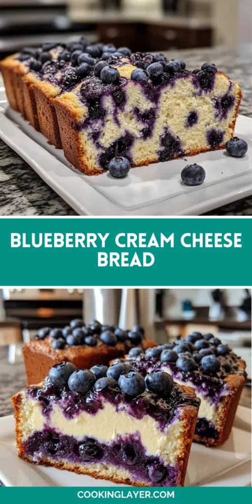 Blueberry Cream Cheese Bread