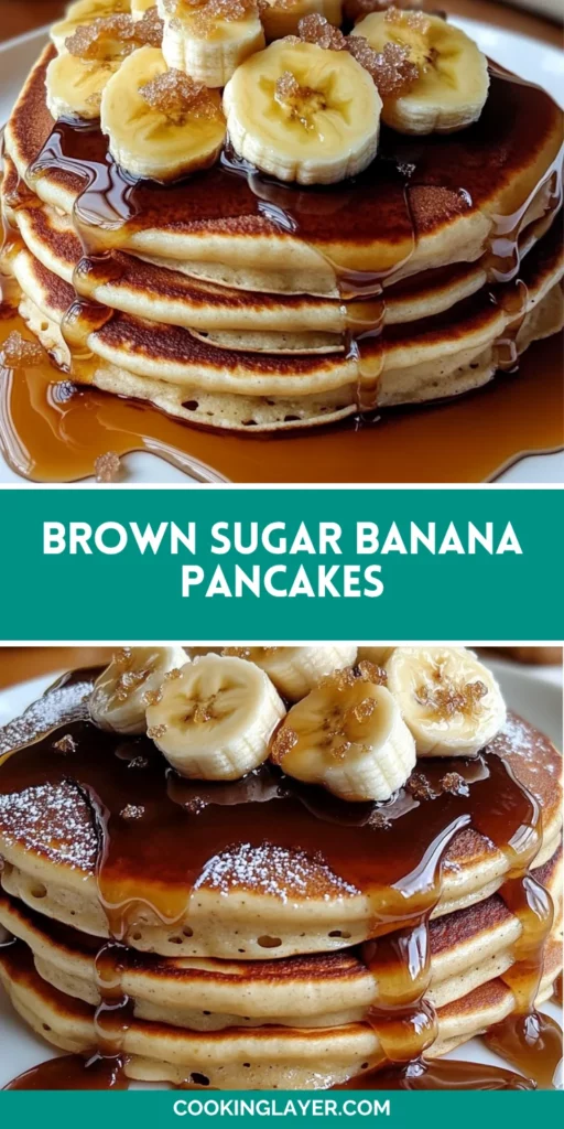 Brown Sugar Banana Pancakes