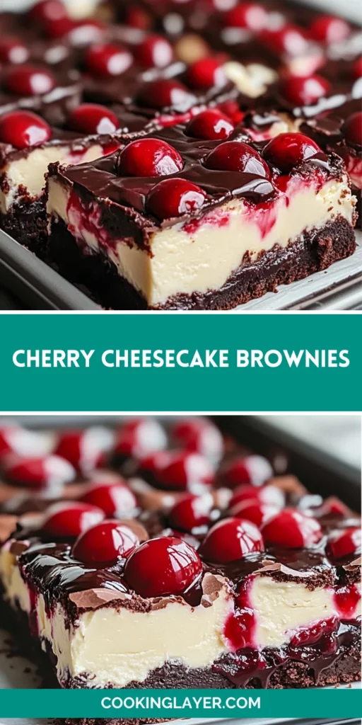 Cherry Cheesecake Brownies