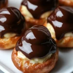 Chocolate-Covered Banana Pudding Stuffed Puffs