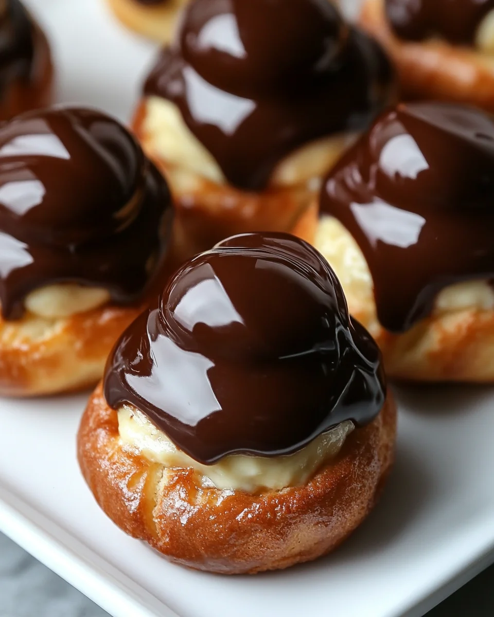 Chocolate-Covered Banana Pudding Stuffed Puffs: Indulge Today!