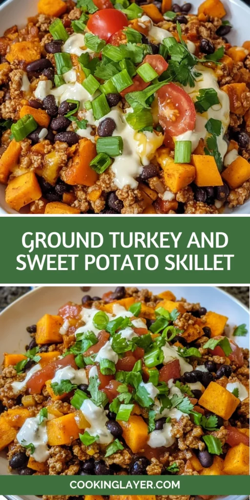 Ground Turkey and Sweet Potato Skillet
