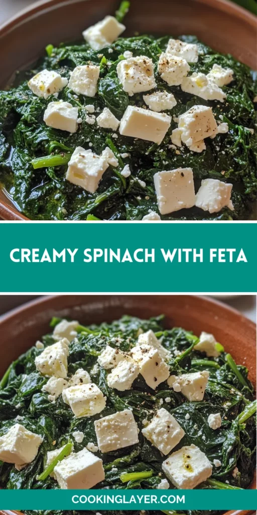 Creamy Spinach with Feta