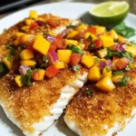 Crispy Coconut Crusted Fish with Fresh Mango Salsa