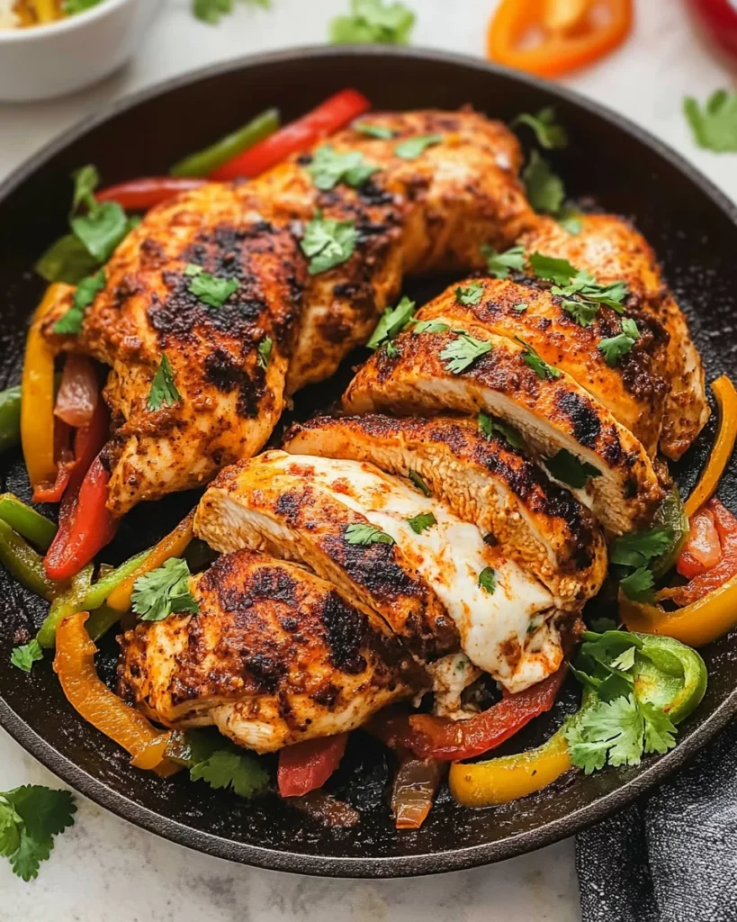Fajita Stuffed Chicken Breasts