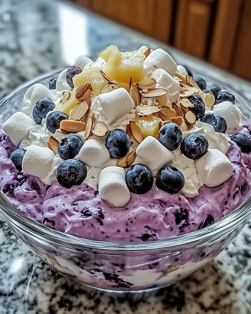 Fluffy Blueberry Marshmallow: Delightful Summer Treat!
