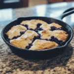 Glazed Blueberry Butter Swim Biscuits