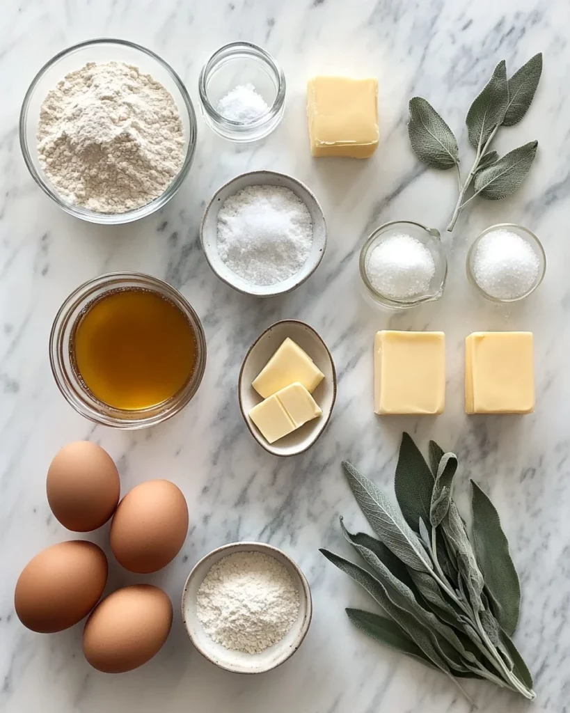 Golden Sage-Kissed Honey Butter Brioche Rolls
