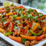 Ground Turkey and Peppers