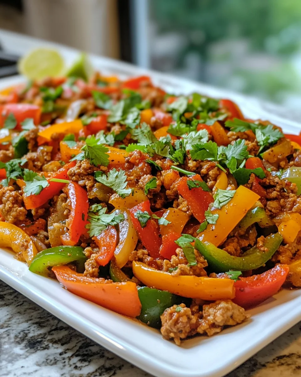 Ground Turkey and Peppers: A Flavorful Dinner Delight!