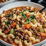 Hamburger Soup with Macaroni