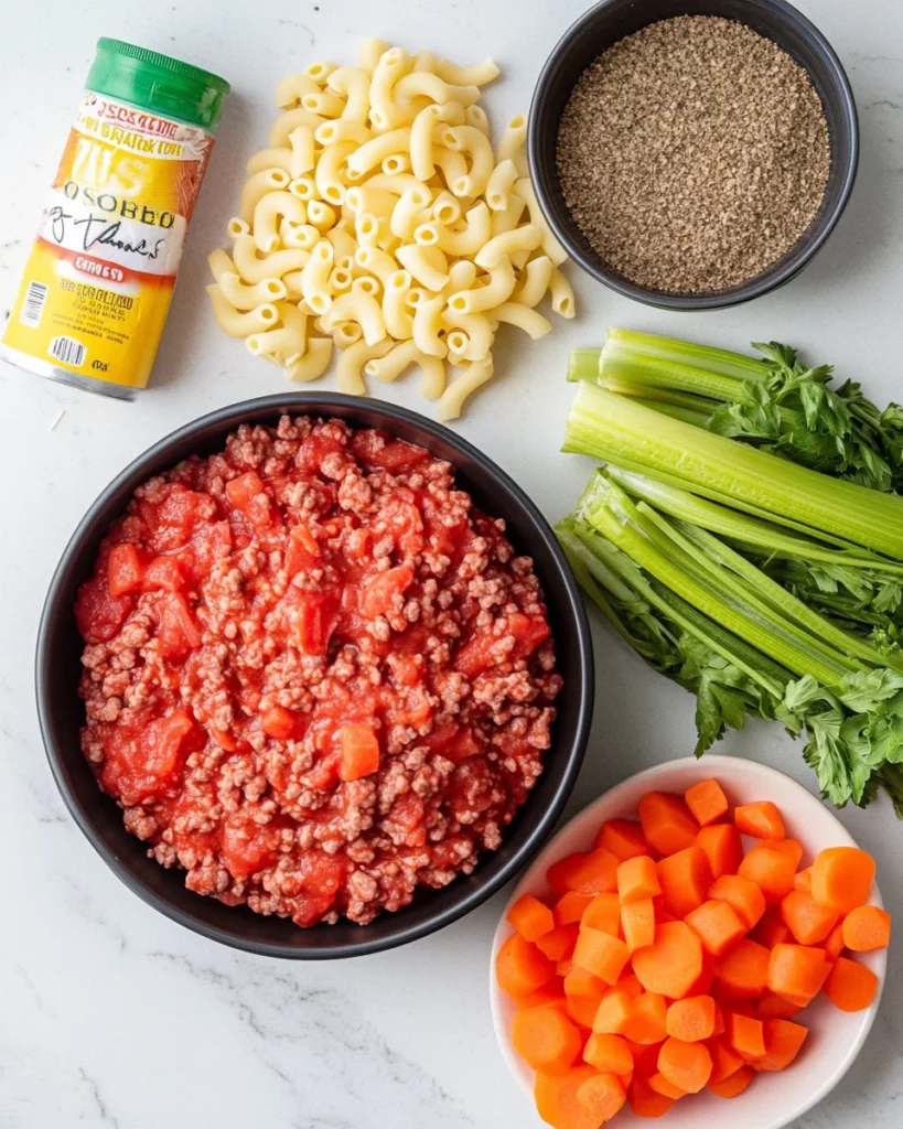 Hamburger Soup with Macaroni