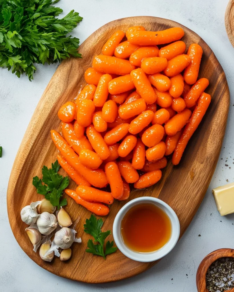 Honey Garlic Butter Roasted Carrots