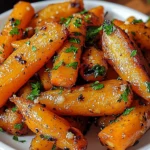 Honey Garlic Butter Roasted Carrots