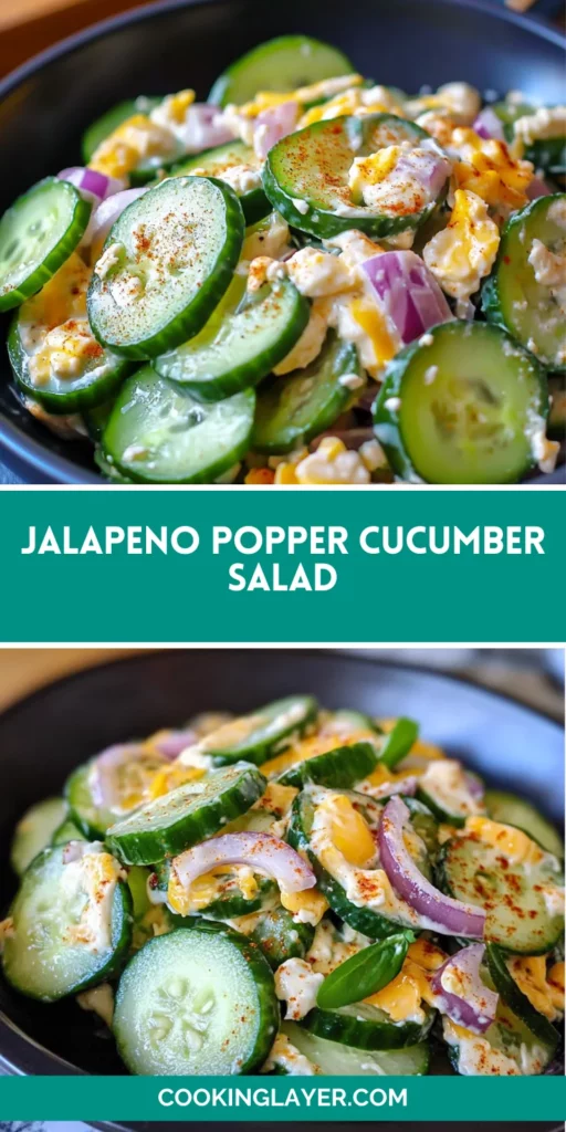 Jalapeno Popper Cucumber Salad