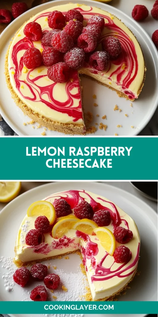 Lemon Raspberry Cheesecake