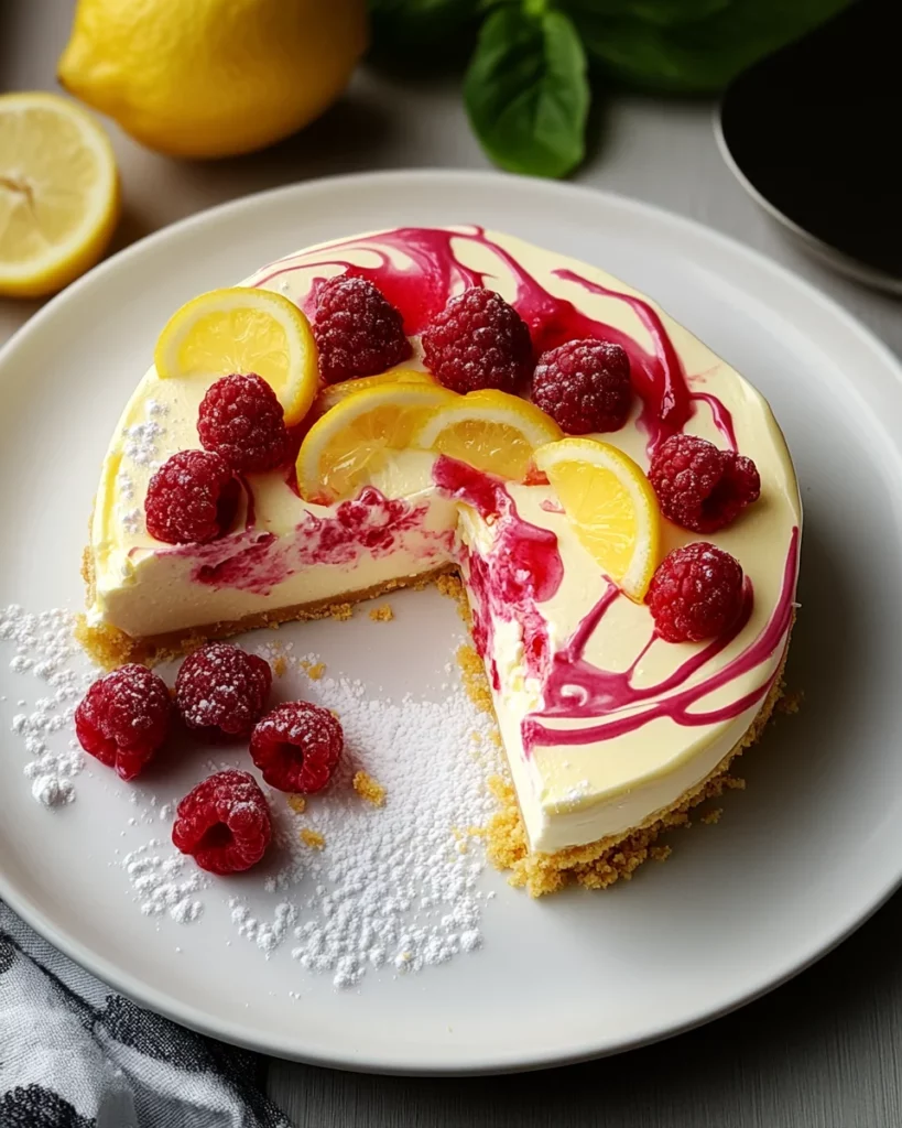 Lemon Raspberry Cheesecake