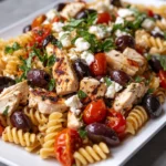 Mediterranean Chicken Pasta Salad