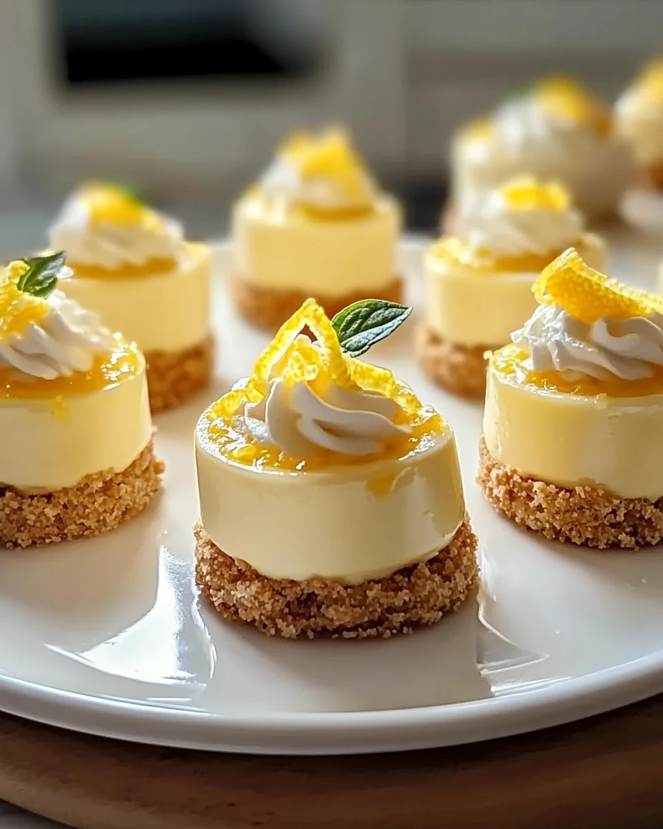 Mini Lemon Cheesecakes that Will Wow Your Guests!