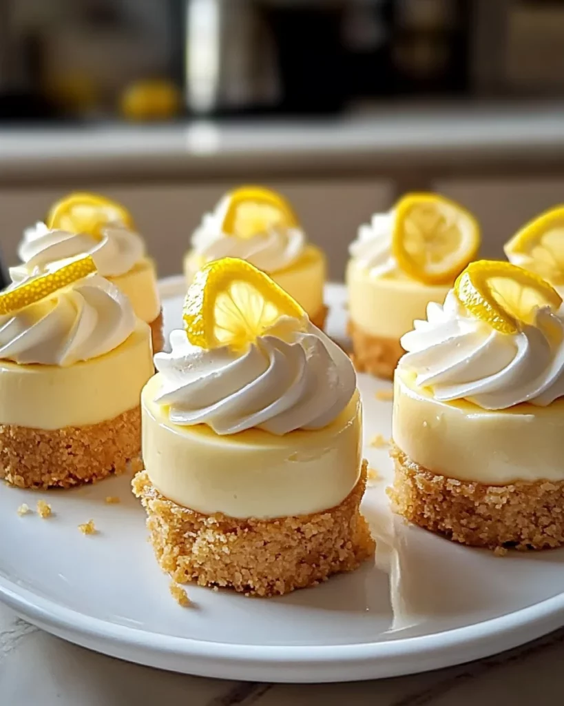 Mini Lemon Cheesecakes
