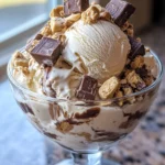 Moose Tracks Ice Cream with Peanut Butter Cups & Fudge
