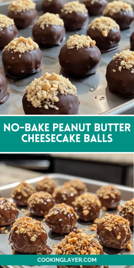 No-Bake Peanut Butter Cheesecake Balls