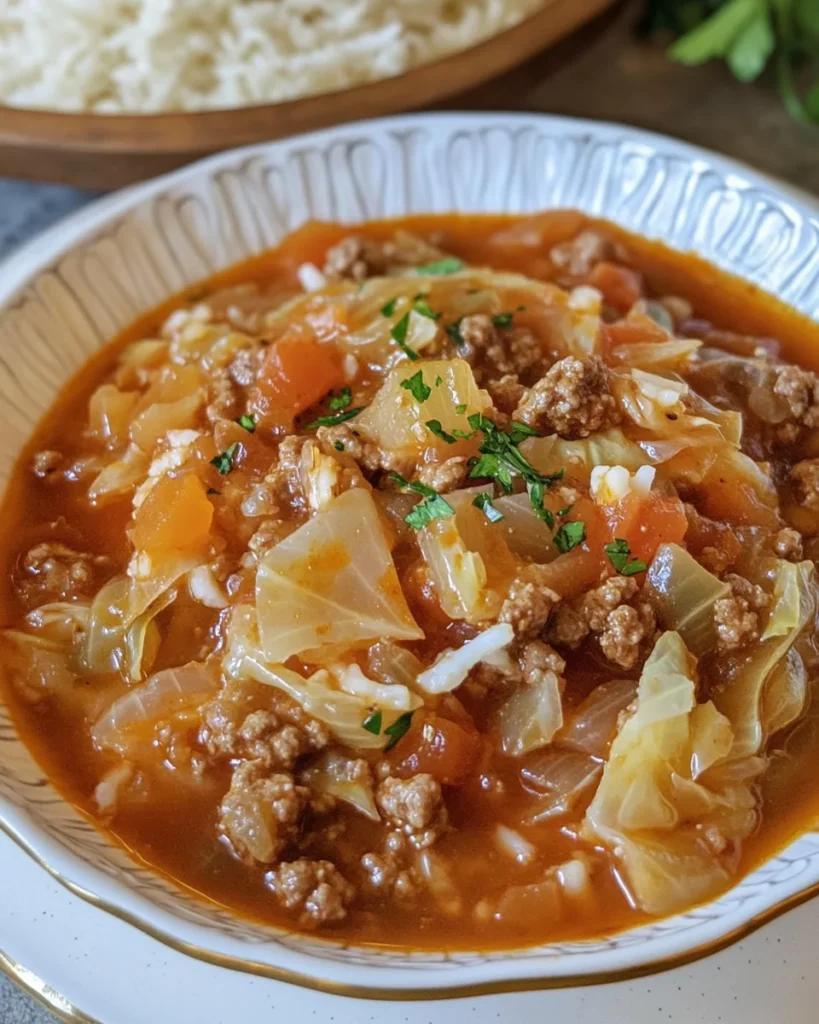 Polish Stuffed Cabbage Soup