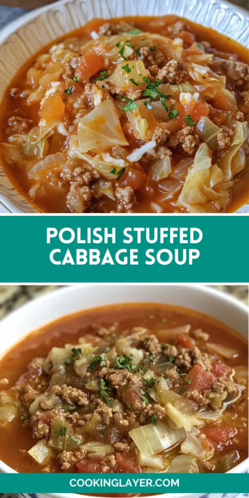 Polish Stuffed Cabbage Soup