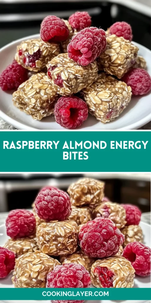 Raspberry Almond Energy Bites