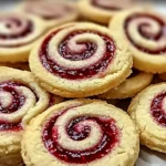 Raspberry Swirl Shortbread Cookies