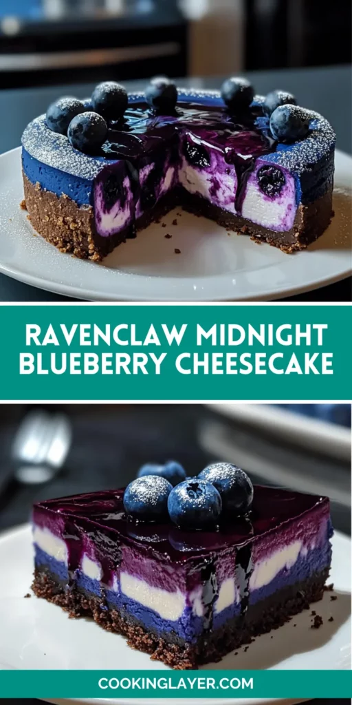 Ravenclaw Midnight Blueberry Cheesecake