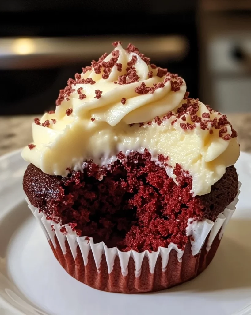 Red Velvet Cheesecake Cupcake