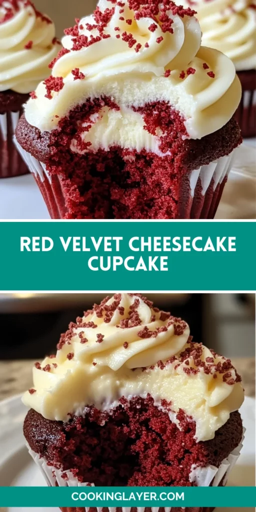 Red Velvet Cheesecake Cupcake