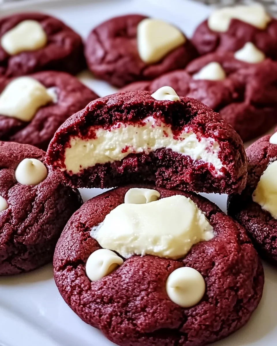 Red Velvet Cheesecake Stuffed Cookies: Irresistibly Delicious!