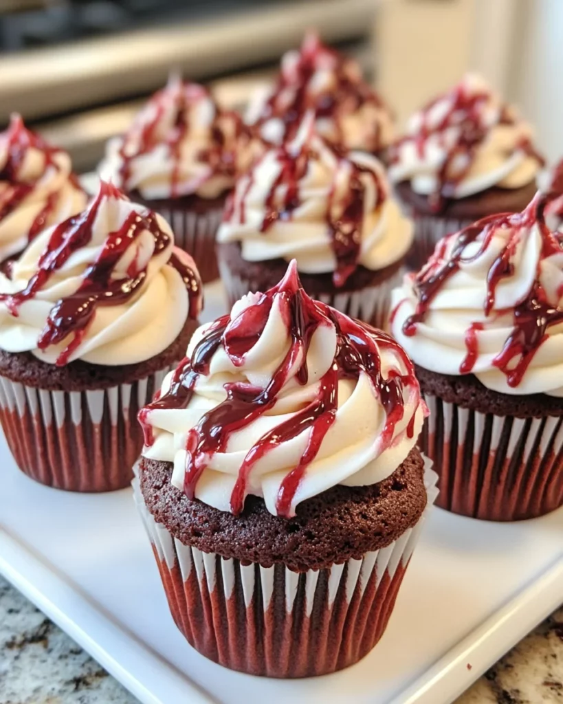 Red Velvet Marble Cupcakes