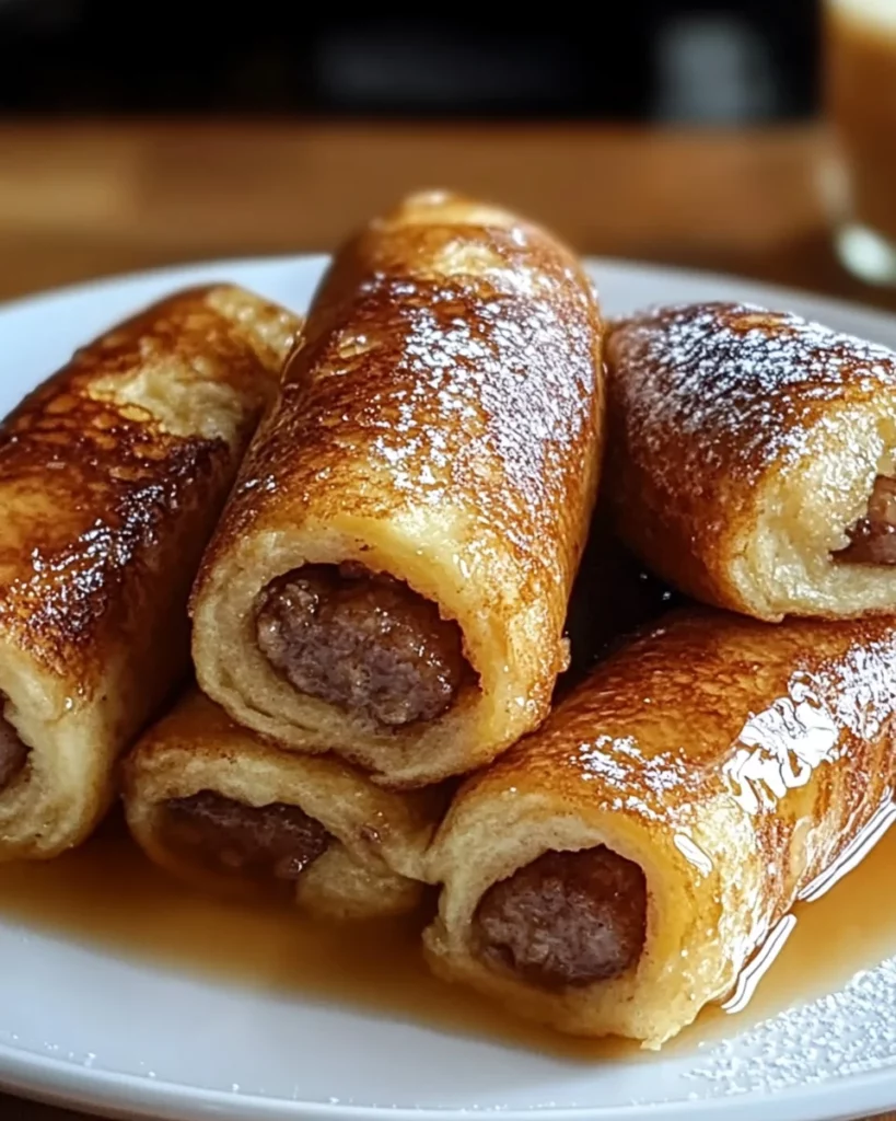 Sausage French Toast Roll-Ups