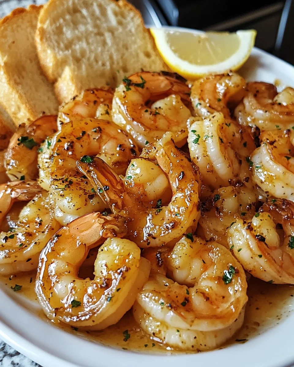 Shrimp Scampi Bowls with Garlic Bread for a Delightful Meal!