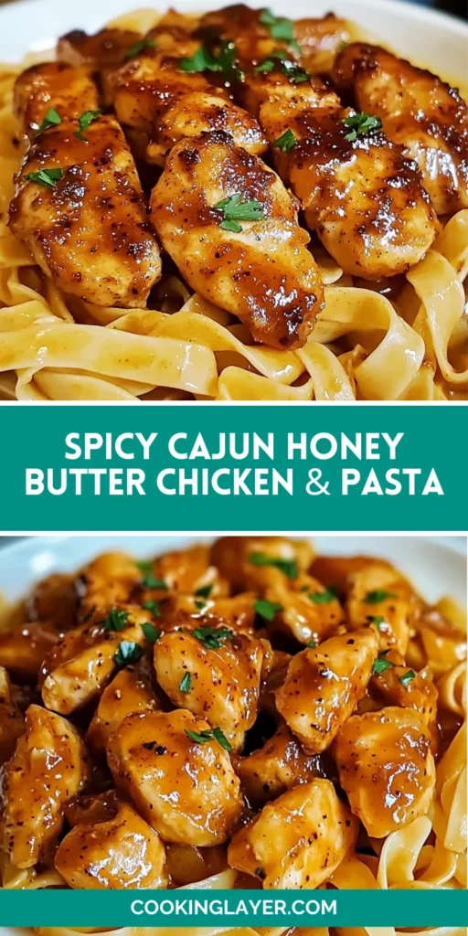 Spicy Cajun Honey Butter Chicken & Pasta