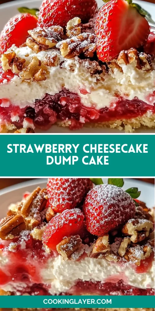 Strawberry Cheesecake Dump Cake