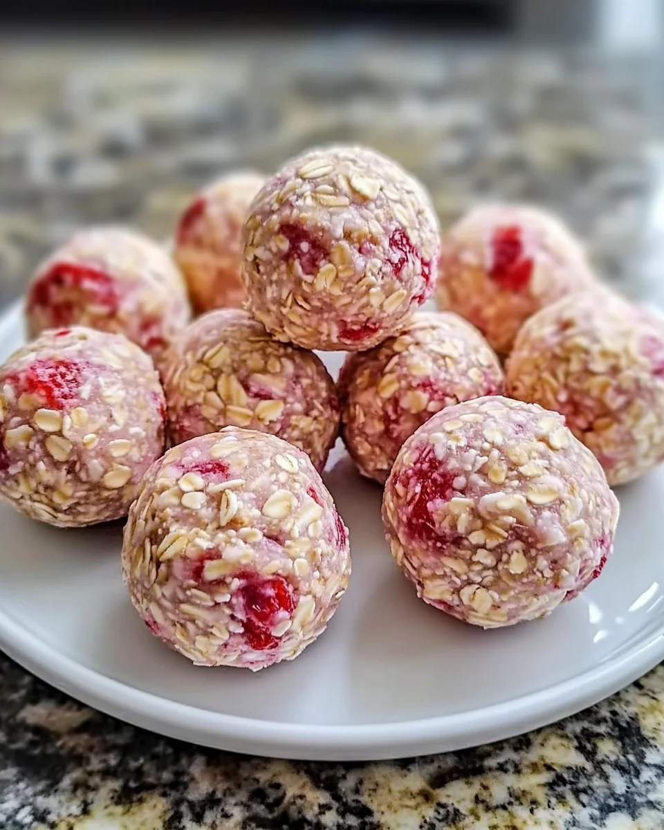 Strawberry Cheesecake Protein Balls: A Tasty Healthy Treat!